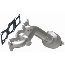 Left 2016-2017 Kia K900 3.8L | 2011-2014 Hyundai Genesis 3.8L OEM Grade Federal / EPA Compliant Direct-Fit Manifold Catalytic Converter image 3