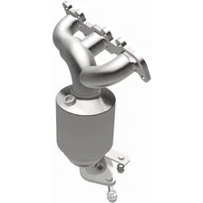 Front 2011 Lincoln MKT 3.7L California Grade CARB Compliant Direct-Fit Manifold Catalytic Converter image 2