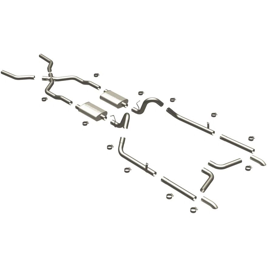 1955-1957 Chevrolet Bel Air 4.3L | 1957 Chevrolet Bel Air 4.6L Street Series Performance Exhaust System