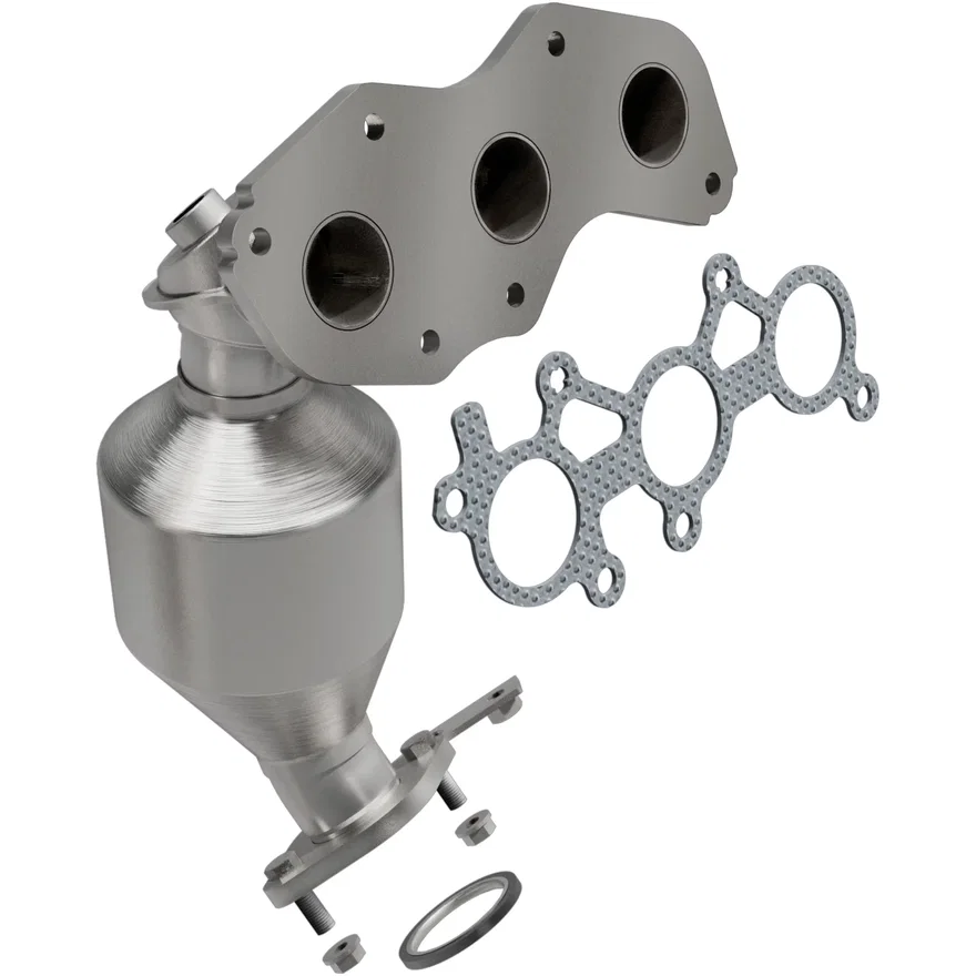 Front OEM Grade Federal / EPA Compliant Direct-Fit Manifold Catalytic Converter