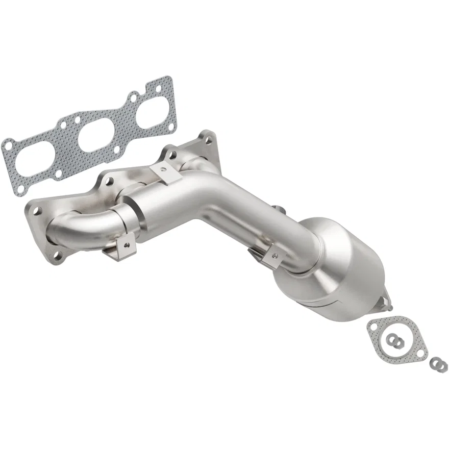 Left 2010-2012 Hyundai Genesis Coupe 3.8L OEM Grade Federal / EPA Compliant Direct-Fit Manifold Catalytic Converter