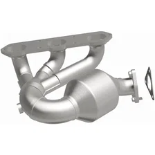 Left 2000-2004 Porsche Boxster 2.7L | 2000-2004 Porsche Boxster 3.2L OEM Grade Federal / EPA Compliant Direct-Fit Manifold Catalytic Converter image 4