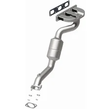 Front 2004-2005 BMW 525i 2.5L | 2004-2005 BMW 530i 3.0L OEM Grade Federal / EPA Compliant Direct-Fit Manifold Catalytic Converter image 3
