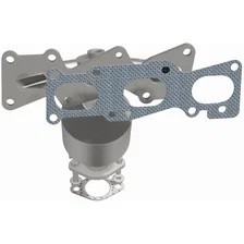 Front 2007-2009 Hyundai Santa Fe 3.3L California Grade CARB Compliant Direct-Fit Manifold Catalytic Converter image 4
