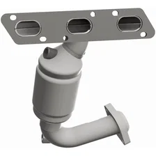 Front 2001-2002 Mercury Cougar 2.5L | 2000-2001 Mazda MPV 2.5L OEM Grade Federal / EPA Compliant Direct-Fit Manifold Catalytic Converter image 4
