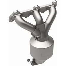 Front 2001-2004 Hyundai Santa Fe 2.7L OEM Grade Federal / EPA Compliant Direct-Fit Manifold Catalytic Converter image 2