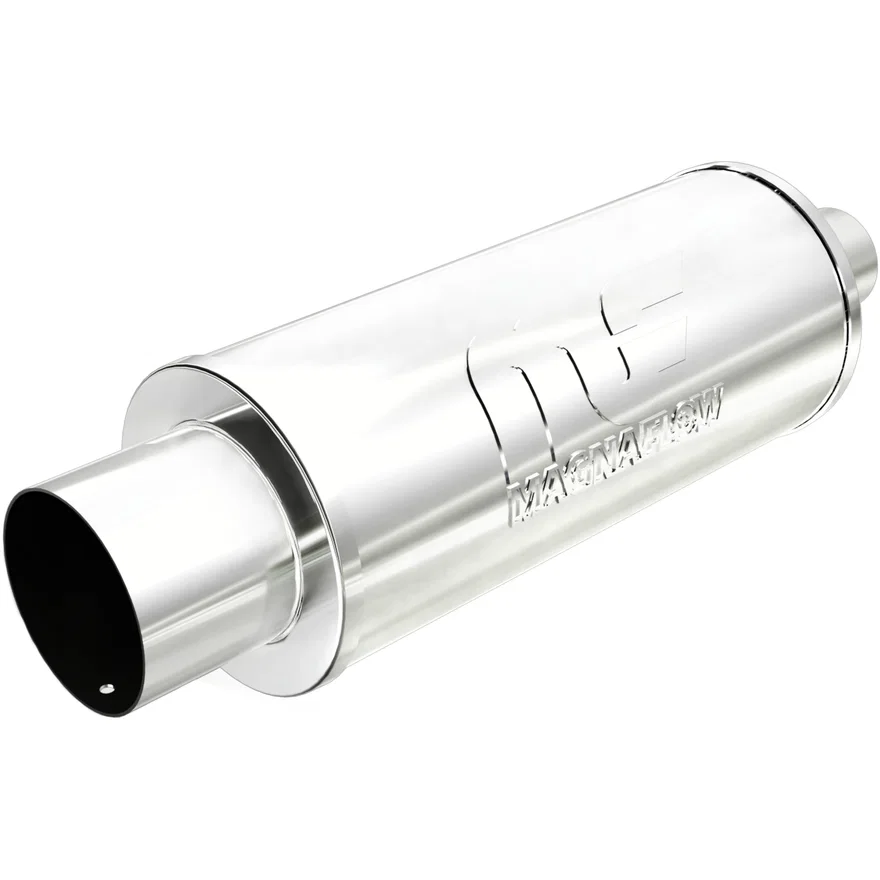 Street 6in. Round Straight-Through Performance Exhaust Muffler