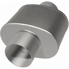 5 X 8in. Oval Straight-Through Performance Exhaust Muffler image 3