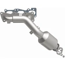 Left 2010-2012 Hyundai Genesis Coupe 3.8L OEM Grade Federal / EPA Compliant Direct-Fit Manifold Catalytic Converter image 4