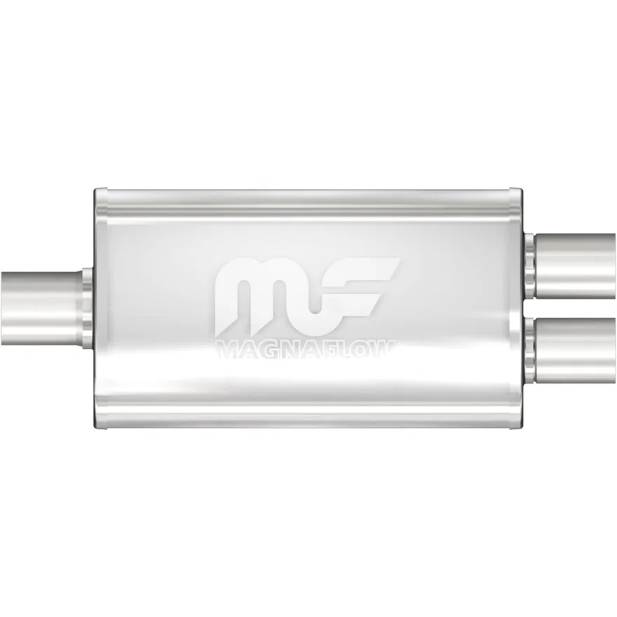 3.5 X 7in. Oval Straight-Through Performance Exhaust Muffler