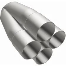 2 X 3in. 4 Into 1 Performance Exhaust Header Merge Collector image 2