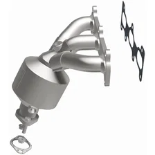 Rear 2006 Kia Optima 2.7L California Grade CARB Compliant Direct-Fit Manifold Catalytic Converter image 4