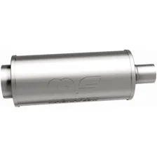 Street 6in. Round Straight-Through Performance Exhaust Muffler image 4