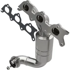 Front 2007-2010 Chrysler Sebring 2.7L | 2008-2010 Dodge Avenger 2.7L OEM Grade Federal / EPA Compliant Direct-Fit Manifold Catalytic Converter image 1