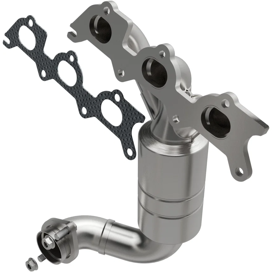 Front 2007-2010 Chrysler Sebring 2.7L | 2008-2010 Dodge Avenger 2.7L OEM Grade Federal / EPA Compliant Direct-Fit Manifold Catalytic Converter