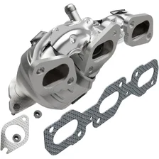 Rear OEM Grade Federal / EPA Compliant Direct-Fit Manifold Catalytic Converter image 1