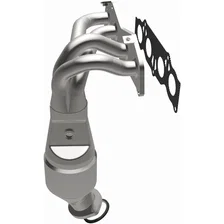 Front 2003 Toyota Camry 2.4L | 2003 Toyota Solara 2.4L California Grade CARB Compliant Direct-Fit Manifold Catalytic Converter image 2