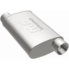 4 x 9in. Oval Straight-Through Performance Exhaust Muffler image 2