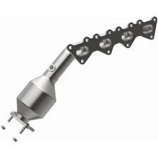 Left 2011 Hyundai Equus 4.6L | 2009-2012 Hyundai Genesis 4.6L California Grade CARB Compliant Direct-Fit Manifold Catalytic Converter image 2