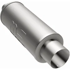 Street 6in. Round Straight-Through Performance Exhaust Muffler image 2