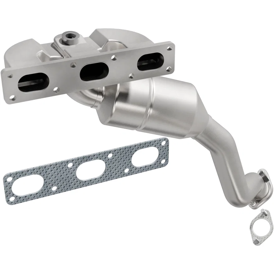 Front OEM Grade Federal / EPA Compliant Direct-Fit Manifold Catalytic Converter for BMW