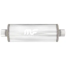 6in. Round Straight-Through Performance Exhaust Muffler image 1
