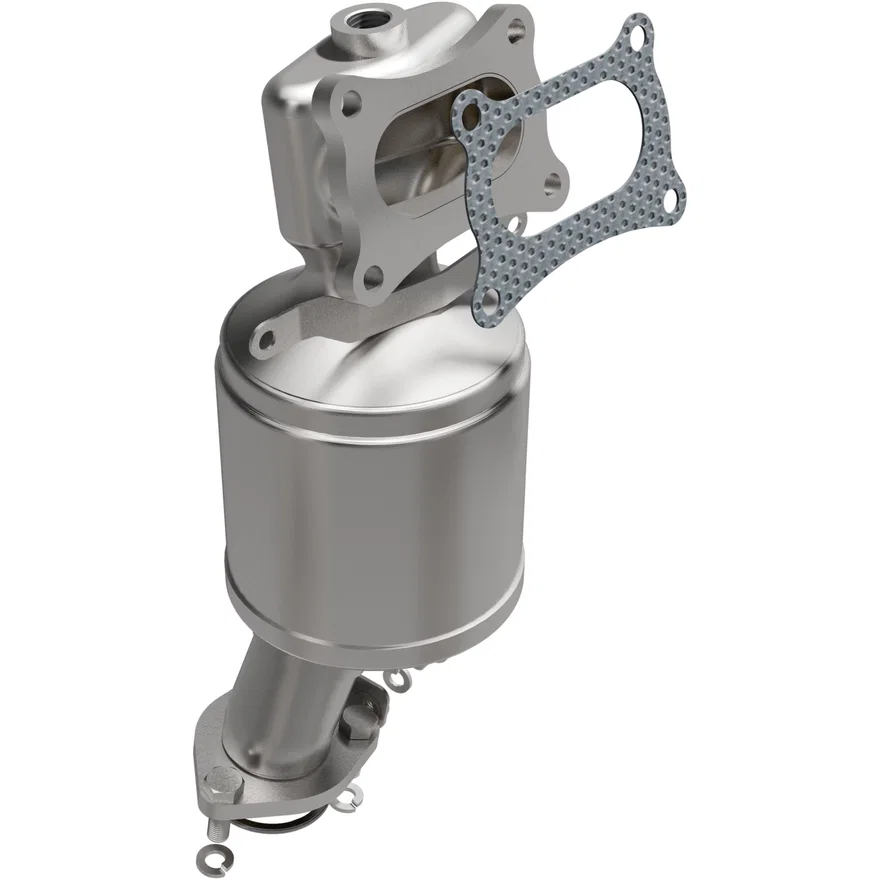 Rear 2008-2014 Honda Accord 3.5L California Grade CARB Compliant Direct-Fit Manifold Catalytic Converter