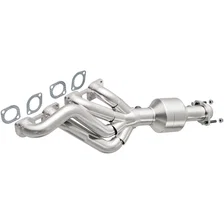 Left California Grade CARB Compliant Direct-Fit Manifold Catalytic Converter for BMW image 1