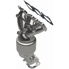 Rear 2011-2013 Kia Sorento 3.5L | 2010-2012 Hyundai Santa Fe 3.5L OEM Grade Federal / EPA Compliant Direct-Fit Manifold Catalytic Converter image 2
