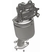 Rear California Grade CARB Compliant Direct-Fit Manifold Catalytic Converter image 2