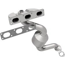 Front HM Grade Federal / EPA Compliant Direct-Fit Manifold Catalytic Converter for BMW image 1