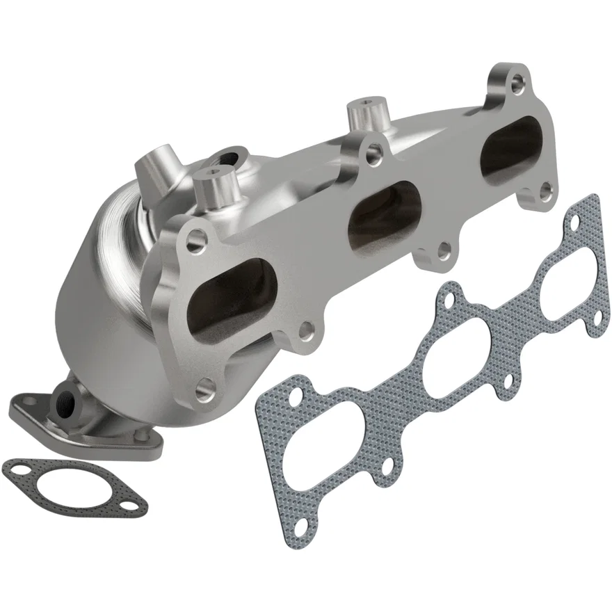 Rear 2007-2009 Hyundai Santa Fe 2.7L OEM Grade Federal / EPA Compliant Direct-Fit Manifold Catalytic Converter