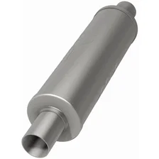 4in. Round Straight-Through Performance Exhaust Muffler image 3