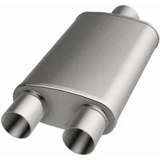 5 X 8in. Oval Straight-Through Performance Exhaust Muffler image 3