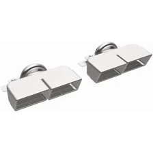 2.5 X 7.75in. Rectangle Polished Exhaust Tip image 2