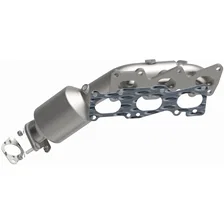 Left 2016-2017 Kia K900 3.8L | 2011-2014 Hyundai Genesis 3.8L OEM Grade Federal / EPA Compliant Direct-Fit Manifold Catalytic Converter image 4