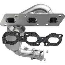 Front 2004 Ford Escape 3.0L | 2004 Mazda Tribute 3.0L California Grade CARB Compliant Direct-Fit Manifold Catalytic Converter image 1