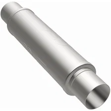 4in. Round Straight-Through Performance Exhaust Muffler image 2