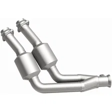 Front 1990-1997 Jaguar Vanden Plas 4.0L | 1990-1997 Jaguar XJ6 4.0L HM Grade Federal / EPA Compliant Direct-Fit Catalytic Converter image 4