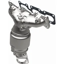 Front 2011-2013 Kia Sorento 3.5L | 2010-2012 Hyundai Santa Fe 3.5L OEM Grade Federal / EPA Compliant Direct-Fit Manifold Catalytic Converter image 2