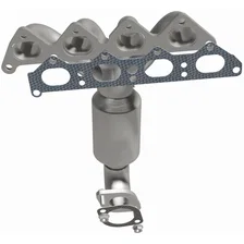 Front 2003 Hyundai Elantra 2.0L California Grade CARB Compliant Direct-Fit Manifold Catalytic Converter image 4