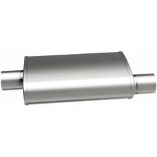 4 X 9in. Oval Straight-Through Performance Exhaust Muffler image 4