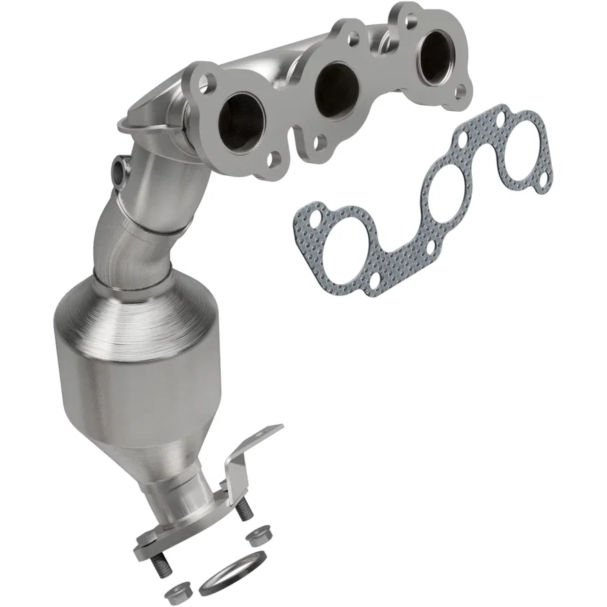 Front HM Grade Federal / EPA Compliant Direct-Fit Manifold Catalytic Converter