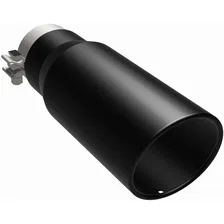 5in. Round Black Coated Exhaust Tip image 2