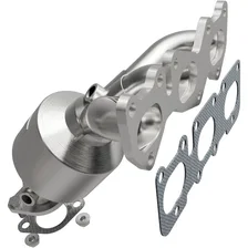 Rear 2007-2009 Hyundai Santa Fe 3.3L | 2007-2012 Hyundai Veracruz 3.8L OEM Grade Federal / EPA Compliant Direct-Fit Manifold Catalytic Converter image 1