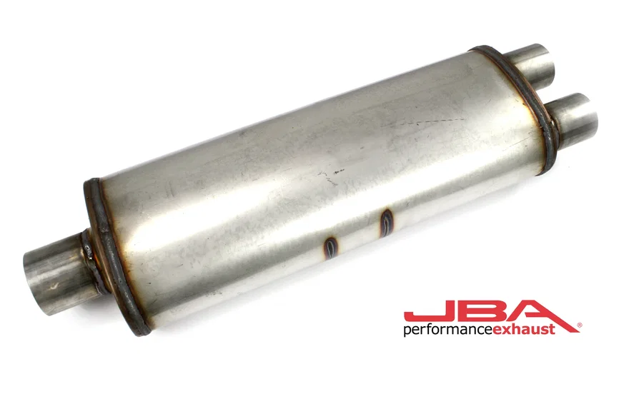 Performance Exhaust 40-252500 "Universal" Chambered 304SS Muffler 25"X8"X5" 3" Center inlet/2.5" Dual outlet
