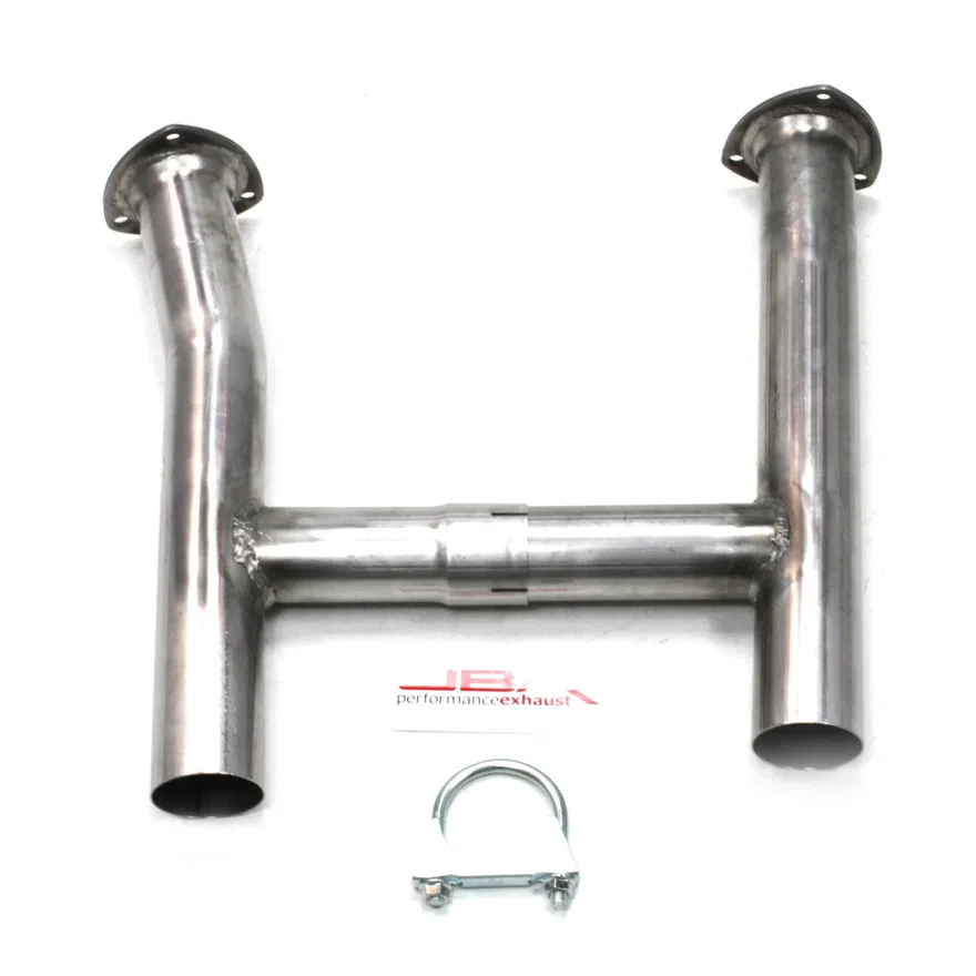 Performance Exhaust 6613SH 2.5 "Stainless Steel Mid-Pipe 1965-1973 Mustang GT H-Pipe for use with 6613S Long Tube Headers