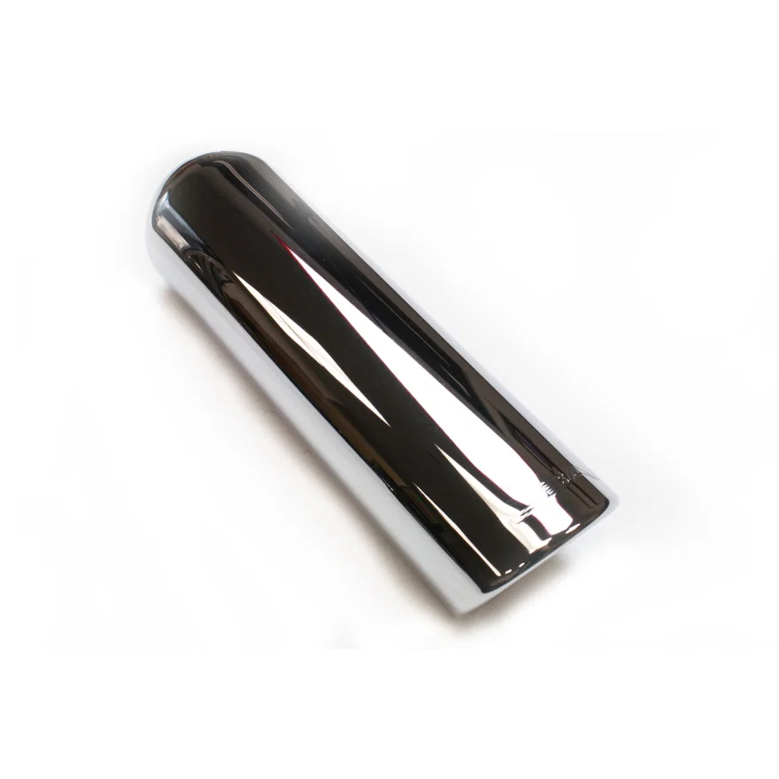 Performance Exhaust 12-08206 2.5" x 3.5" x 11" Rolled Stainless Steel Chrome Plated Exhaust Tip