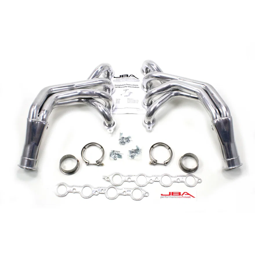 Long Tube 6.0/6.2L Silver Ctd for 2005-2013 Corvette