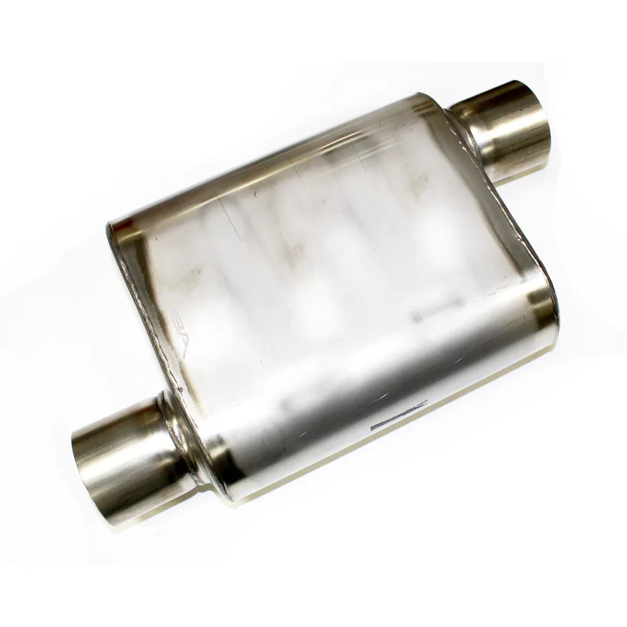 Performance Exhaust 40-301100 "Universal" Chambered Style 304SS Muffler 11"x9.75"x4" 3" Inlet Diameter Offset/Offset